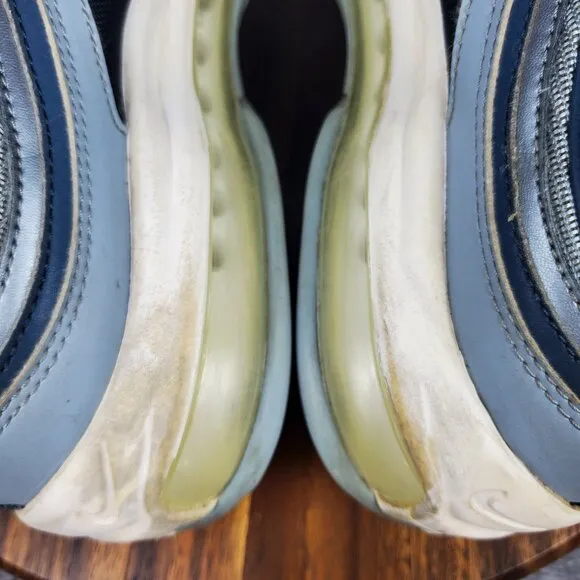 Nike Air Max 97 Shoes Men's 12 Monsoon Blue Lace Up Low Top Athletic Sneakers