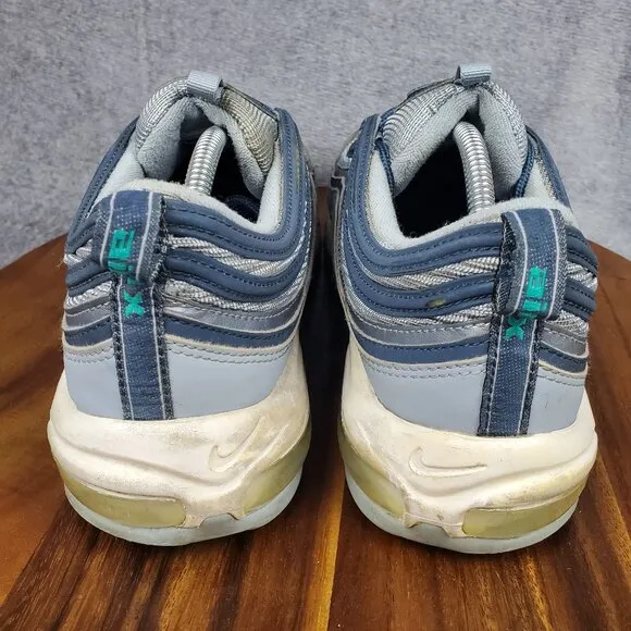 Nike Air Max 97 Shoes Men's 12 Monsoon Blue Lace Up Low Top Athletic Sneakers