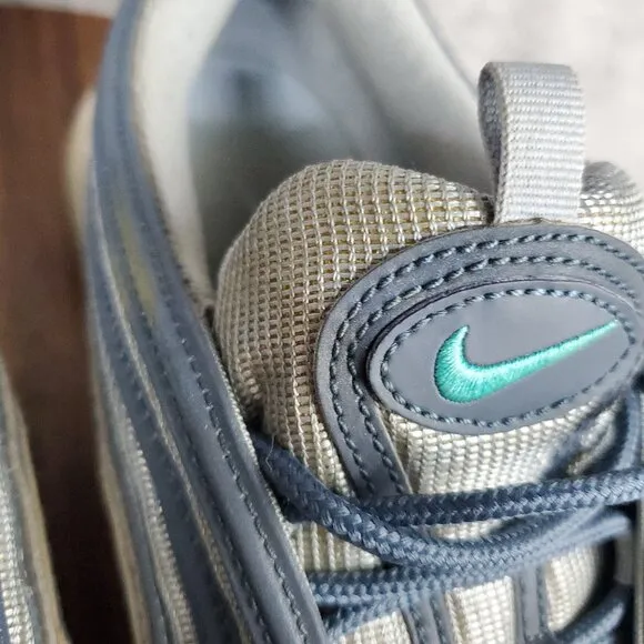 Nike Air Max 97 Shoes Men's 12 Monsoon Blue Lace Up Low Top Athletic Sneakers