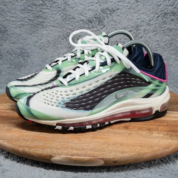 Nike Air Max Deluxe &quot;GS&quot; Green/White Running Shoes AR0115-301 SZ 7 Y Boys Youth