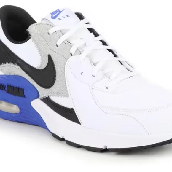 Nike Air Max Excee Sneakers Size 10 White and Blue with Black