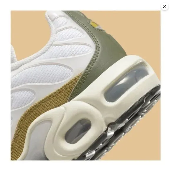 Nike Air Max Plus Leopard Low GS Shoes White DX9283-100 NEW Sz 5Y / WMNS 6.5