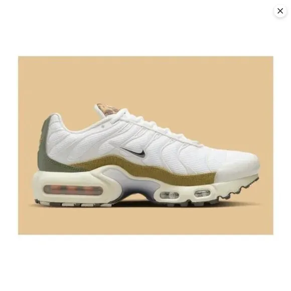 Nike Air Max Plus Leopard Low GS Shoes White DX9283-100 NEW Sz 5Y / WMNS 6.5