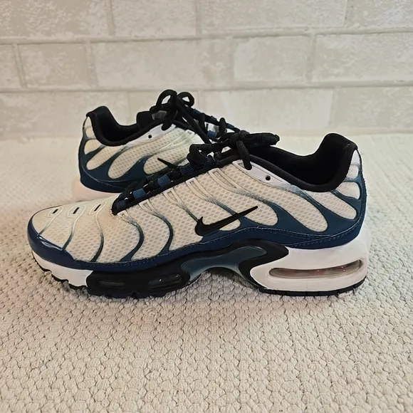 Nike Air Max Plus OG Low Top Lace Up Sneakers Shoes Blue Black White Men's 7
