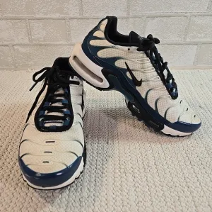 Nike Air Max Plus OG Low Top Lace Up Sneakers Shoes Blue Black White Men's 7