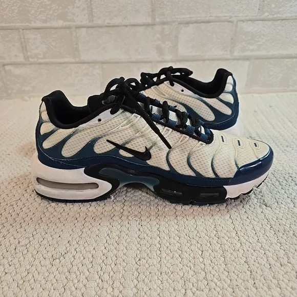 Nike Air Max Plus OG Low Top Lace Up Sneakers Shoes Blue Black White Men's 7