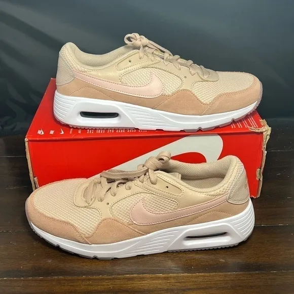Nike Air Max SC Womens Sz 11.5 Shoes Fossil Stone Rose Whisper White Pink Oxford