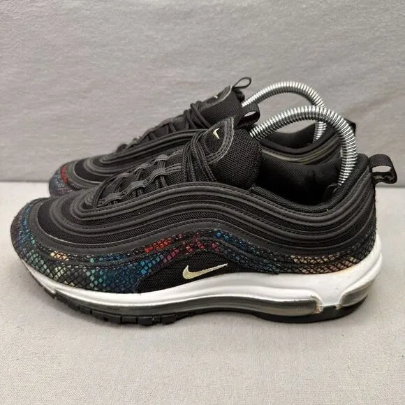 Nike Air Max 97 Womens Size 8 Shoes Rainbow Snake Low Top Athletic Sneakers