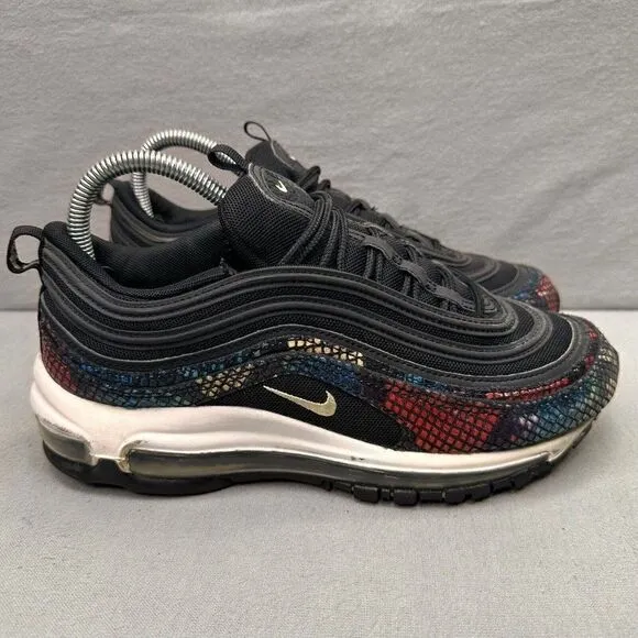 Nike Air Max 97 Womens Size 8 Shoes Rainbow Snake Low Top Athletic Sneakers