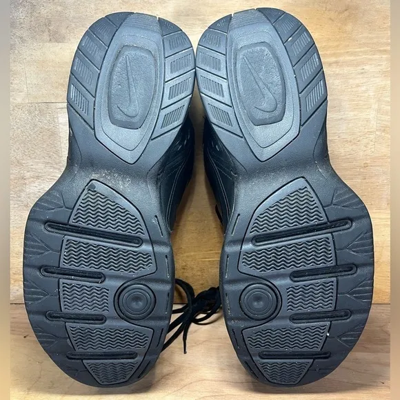 Nike Air Monarch IV 4 Mens Size 13 Shoes Sneakers Triple Black 415445-001