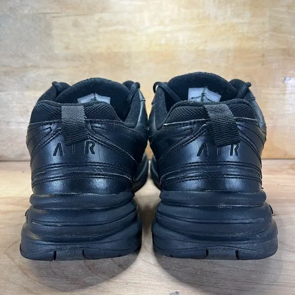 Nike Air Monarch IV 4 Mens Size 13 Shoes Sneakers Triple Black 415445-001