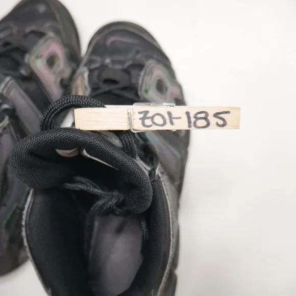 Nike Air More Uptempo 3M Reflective Black Basketball Shoes Boys Size 5Y Black