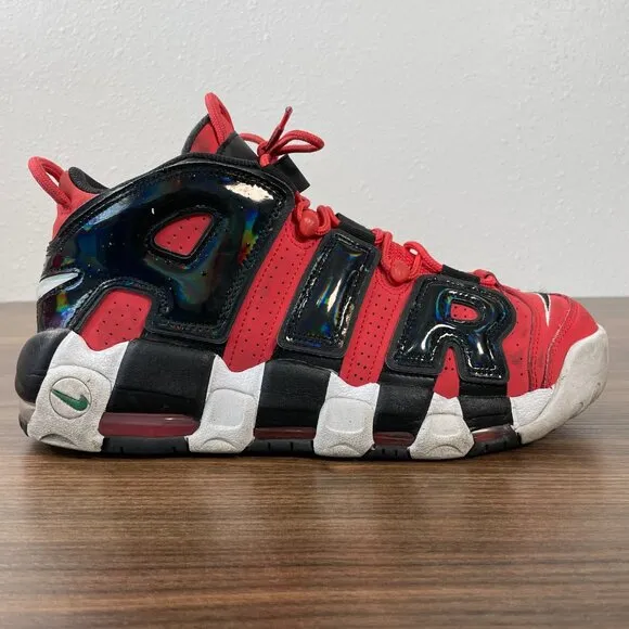 Nike Air More Uptempo Men's Athletic Basketball Shoes Red Black I Got Next US 11
