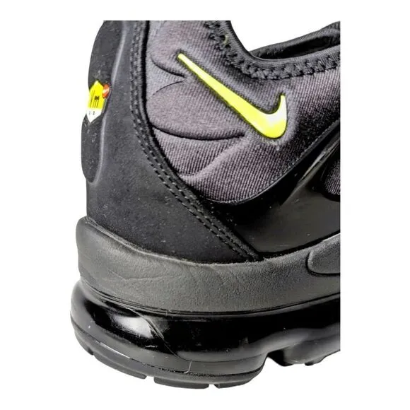NIKE Air VaporMax Plus 'Black Volt' Running Shoes Size 10.5