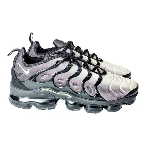NIKE Air VaporMax Plus 'Black Volt' Running Shoes Size 10.5