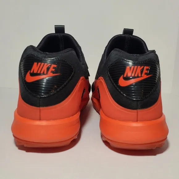 Nike Air Zoom 90 IT Black Orange/Red GOLF Shoes Men's Size 10.5 844569-003
