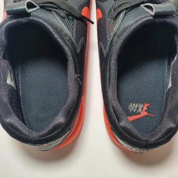 Nike Air Zoom 90 IT Black Orange/Red GOLF Shoes Men's Size 10.5 844569-003