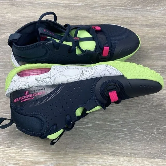 Nike Air Zoom Crossover 2 Mid Dark Obsidian Lime Blast - FB2689-400 Size 5Y
