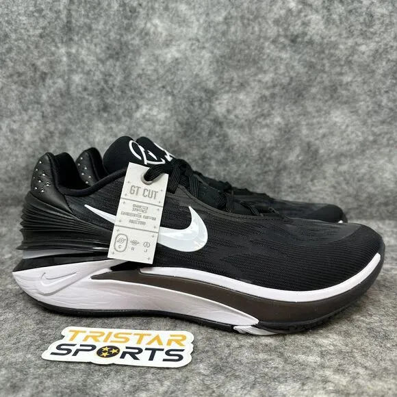 Nike Air Zoom GT Cut 2 Basketball Shoes Mens 6 Black White DJ6015-006