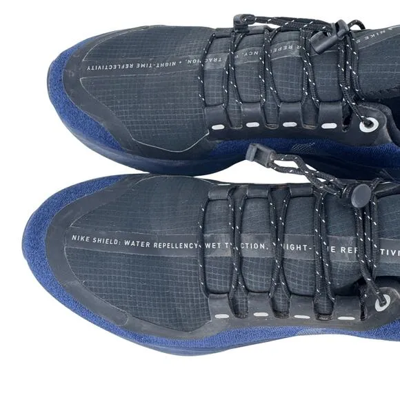 Nike Air Zoom Pegasus 35 Shield Utility Running Shoes Mens 8 Blue AA1643-003