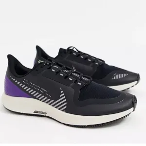Nike Air Zoom Pegasus 36 Shield Athletic Running Women's Black Sneakers Size 9