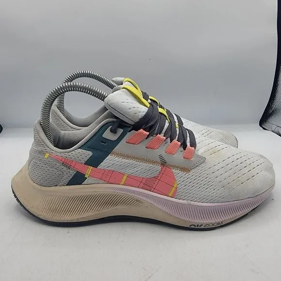 Nike Air Zoom Pegasus 38 Womens Size 6.5 White Running Shoes DC8796-400