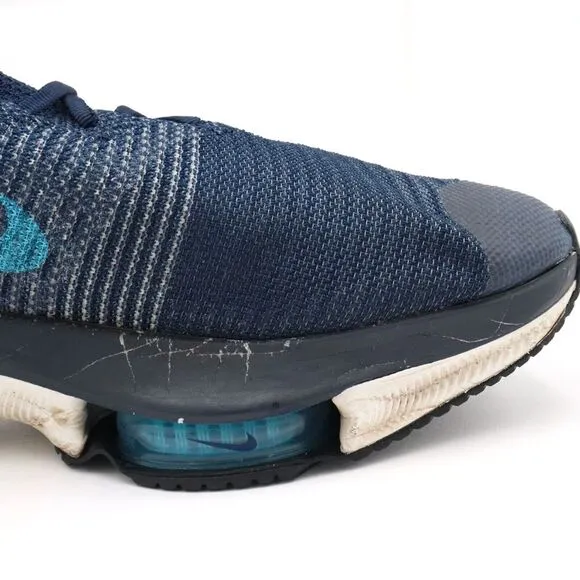 Nike Air Zoom Tempo Next% Mens 12 Flyknit College Navy Running Shoes *No Insoles