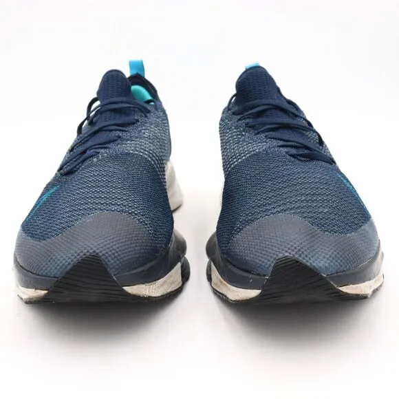 Nike Air Zoom Tempo Next% Mens 12 Flyknit College Navy Running Shoes *No Insoles