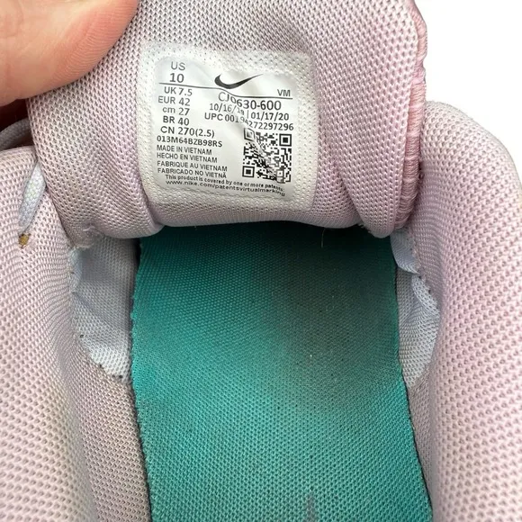 Nike Airmax 200 Light Artic Pink Sneaker‎ CJ0630-600 Women's Sz 10