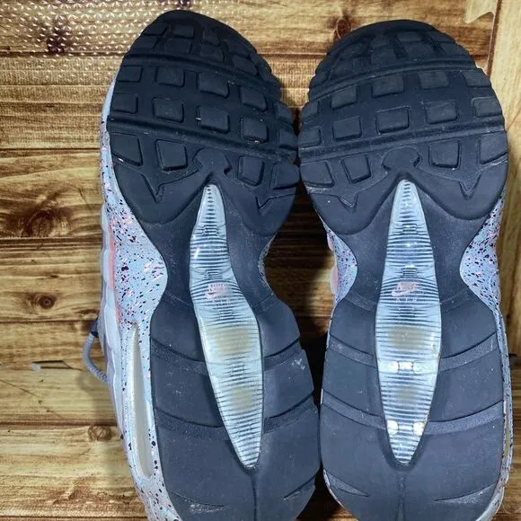 Nike Air Max 95 Confetti Women's Sz 11 Shoes Gray Pink Low Top Trainer Sneakers