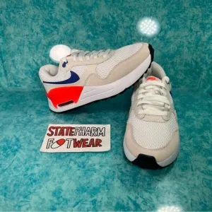 Nike Air Max Systm Women’s White Blue Low Top Athletic Shoes Sneakers