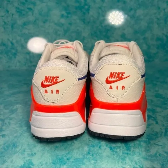 Nike Air Max Systm Women’s White Blue Low Top Athletic Shoes Sneakers
