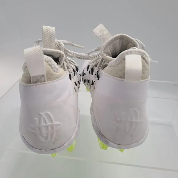 Nike Alpha Huarache 6 Elite LAX 880409 107 Lacrosse Cleats White Shoes Men 8.5
