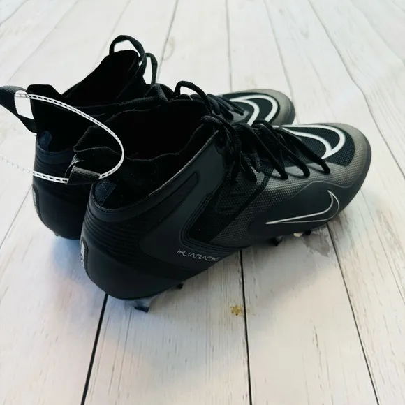 Nike Alpha Huarache 8 Elite Lacrosse Shoes Black Grey Silver CW4440-011 Men's 13