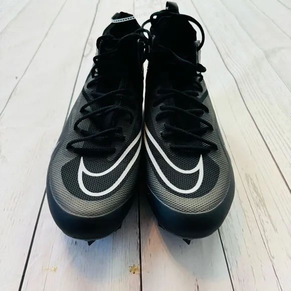 Nike Alpha Huarache 8 Elite Lacrosse Shoes Black Grey Silver CW4440-011 Men's 13