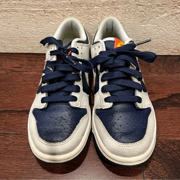NIKE Big Kid’s Dunk Low UV Reactive Photon Dust Midnight Navy (GS) Shoes 4.5Y