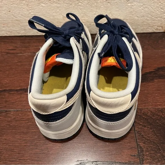 NIKE Big Kid’s Dunk Low UV Reactive Photon Dust Midnight Navy (GS) Shoes 4.5Y