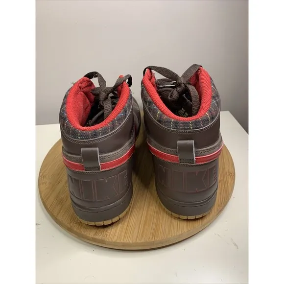 Nike Big Nike High Mens Size 15 Basketball Shoes Red Brown Sneakers 336608-200