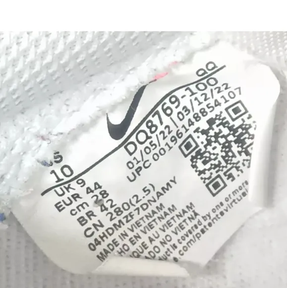 Nike Blazer Low 77 Jumbo White University Red Shoes Men's Size 10~DQ8769-100F