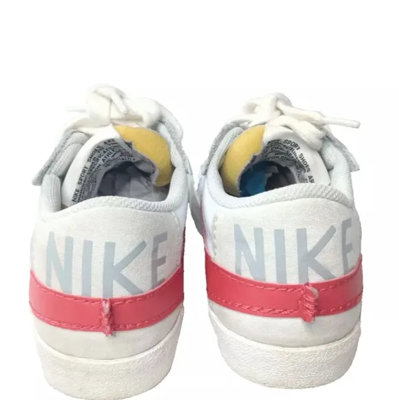 Nike Blazer Low 77 Jumbo White University Red Shoes Men's Size 10~DQ8769-100F