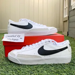 Nike Blazer low gs white black teal shoes