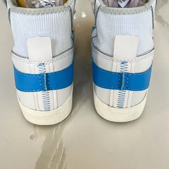 Nike Blazer Mid 77 Jumbo Shoes White University Blue Mens Sz 10 DD3111-103