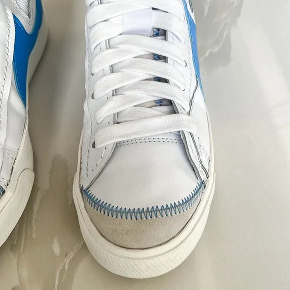 Nike Blazer Mid 77 Jumbo Shoes White University Blue Mens Sz 10 DD3111-103