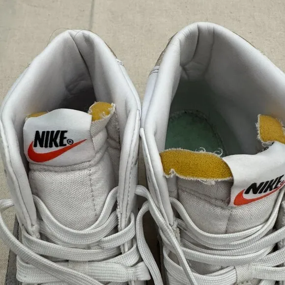 Nike Blazer Mid 77 Vintage Sneakers White Paint Splatter High-Top Shoes 11