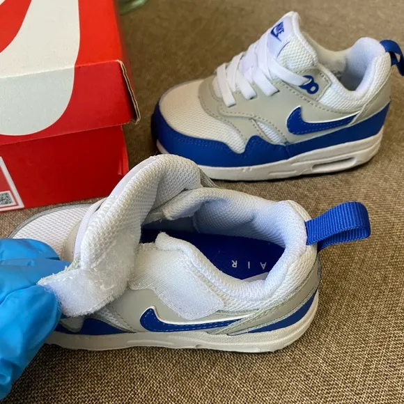Nike Blue and White Air Max Sneakers