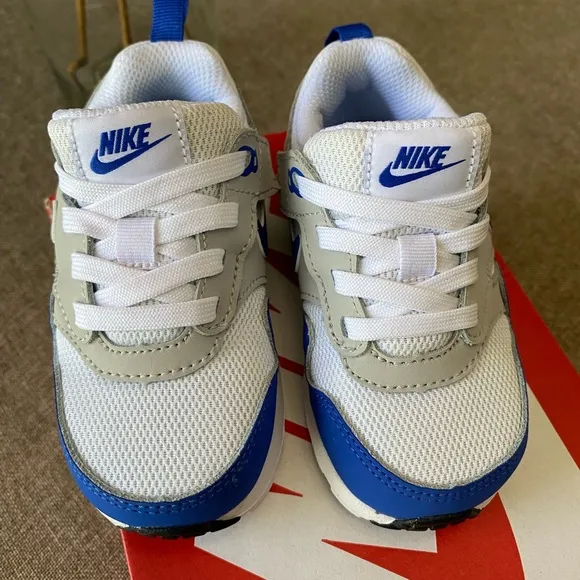 Nike Blue and White Air Max Sneakers
