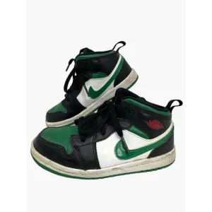 Nike Boys AIR JORDAN 1 MID Pine Green Sz 10C Basketball Shoes 640735-067