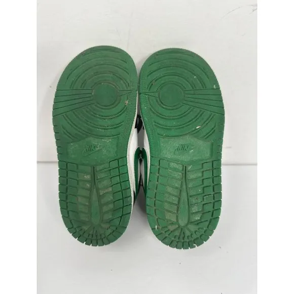 Nike Boys AIR JORDAN 1 MID Pine Green Sz 10C Basketball Shoes 640735-067