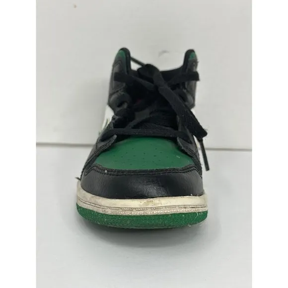 Nike Boys AIR JORDAN 1 MID Pine Green Sz 10C Basketball Shoes 640735-067