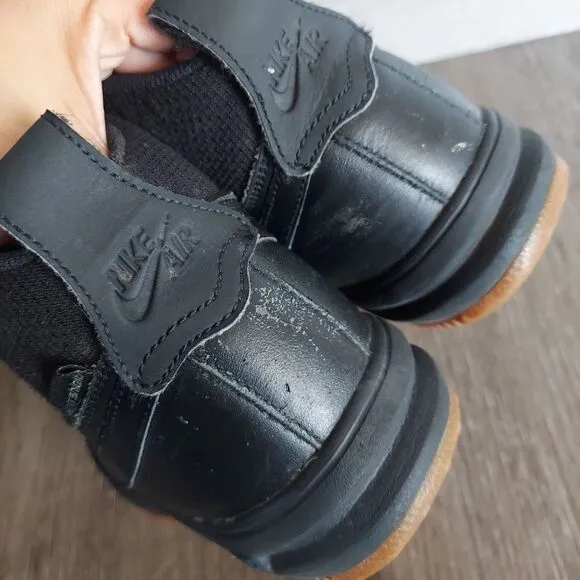 Nike Boys Black Lunar Force 1 Duckboot Shoes Size 6.5 Youth Lace Up High Top